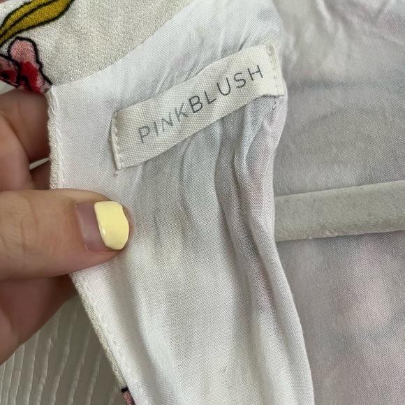 Pinkblush White Floral Dress - Picture 3 of 3